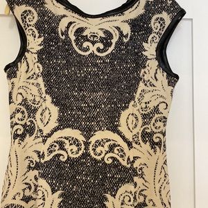 Unique, head turning, deco print shift dress!